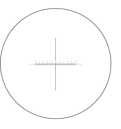 Mikroskop-Zubehör, Mikroskop-Okular-Mikrometer, DIV, 0,1 mm, Kreuzabsehkalibrierung, X=10 mm, Lineal, Skalenmessung, Okular-Mikrometer, Haltbarkeit und zuverlässige Leistung (Durchmesser 26 mm)