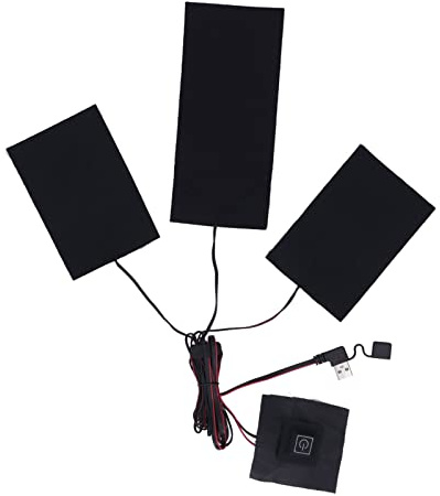 Tyenaza DC 5V 2A USB-Heizkissen für Kleidung, Verbundfaser, wasserdicht, 3 Gänge, 3-in-1, elektrisches Heizkissen für Outdoor-Winterkleidung