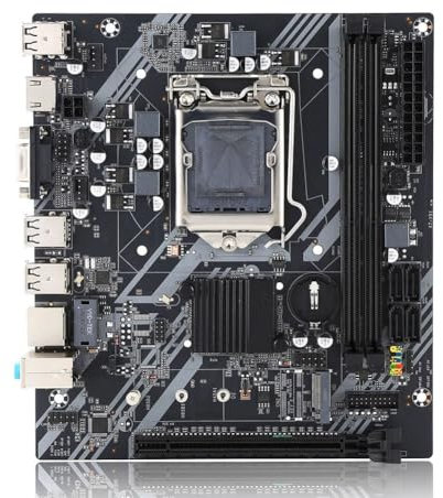 Kleagary New H61-S Computer Motherboard Desktop LGA1155 Pin with M.2 Supports I3 I5 I7 Second and Third Generation CPU