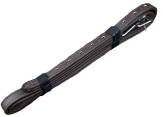 Tiny Tots Leather Stirrup Straps for Children's Saddle, Non-Stretch Nylon Core, Black and Brown (Brown, 36)