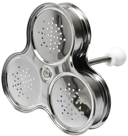 Escalfador de huevos, 3 huevos escalfados, sartén de acero inoxidable, resistente al calor, calentamiento rápido, antiadherente