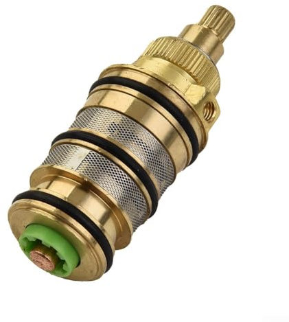 Jonikuper Cartucho termostático de latón de repuesto, para válvulas mezcladoras de ducha, diseño de ajuste a presión, para mantener la temperatura del agua