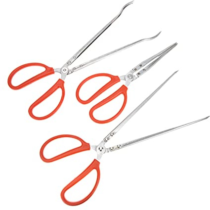 Mobestech 3pièces Pinces Inox Antidérapantes Professionnelles Pour Attraper Crabes Crevettes Et Écrevisses Pince Griffe Pour Ramassage Et Préservation Des Mains