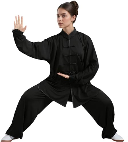 CNAFGBGG Ropa de 1set Tai chi, Uniforme Tradicional de Kung fu, Ropa de Artes Marciales Chinas livianas para Unisex,