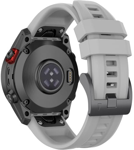 QuickFit 22mm Ersättningsband för Garmin Fenix 8 47mm/7 Pro/6/5 Plus/E, Silikon Sport Ersättningsrem Armband Klockarmband för Garmin Forerunner 935/945/965/Epix/instinct 2/S70/S62