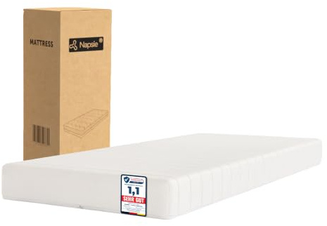 NAPSIE 7‑Zonen Kaltschaummatratze 180x200 cm (H3) mit waschbarem Bezug | 16 cm Höhe,7-Zonen Hochwertige Matratze aus Kaltschaum,hypoallergen & antibakteriell, OEKO‑TEX® 100 zertifiziert