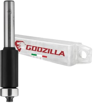 Fresa per rifilare con Cuscinetto in HW Qualità Premium Made In Italy - GodzillaBits (Gambo 6 mm, D=9.5 I=25 L=67)
