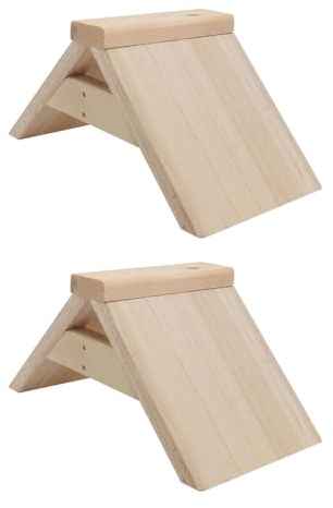 Healeved 2pcs Natural Wood Pigeon Perches Dove Resting Stand Bird Perch for Parrots and Birds Pet Cage Accessories