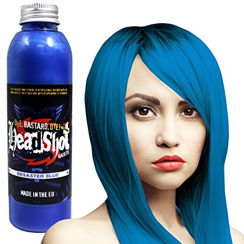 Blaue Haarfarbe Headshot Desaster Blue, Semi-permanente Haartönung 150 ml