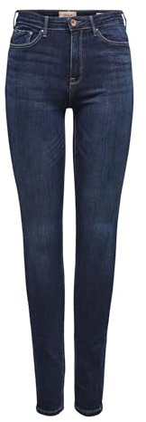 ONLY Paola HW Sk Denim Jeans Noos Skinny Donna, Blu (Dark Blue Denim), 27W/30L