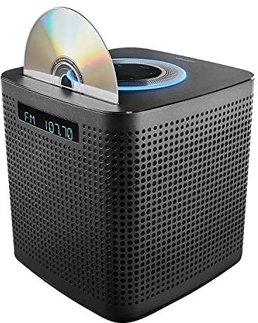 MEDION P64430 WLAN Micro Audio System mit Amazon Alexa (Kompaktanlage, 2 x 15 W RMS, PLL UKW, DLNA, CD/MP3 Player, Sprachsteuerung, Multiroom-Funktion, Musikstreaming) schwarz