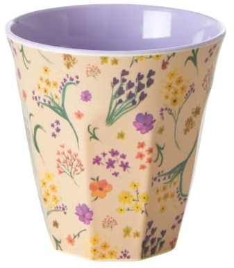 Gobelet en mélamine de taille moyenne - Multicolore - Imprimé fleurs sauvages