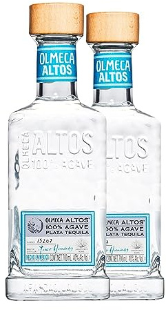 Tequila Olmeca Altos Plata Blanco 70 cl (Caja de 2 Botellas de 70 cl)