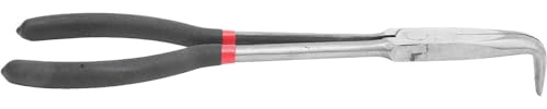 Bent Needle Nose Pliers 90 Degree Long Nosed Pliers Curved Nose Pliers 11in 280mm for Mechanics or Repairing