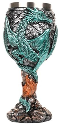 Drachenkelch Kelch, Kelch Mit Mittelalterlicher Drachenkelch, Trinkbecher Mittelalterlicher Drachen Weinkelch, Vielseitige Drachenkelche Als Geschenk Zum Täglichen Trinken Und Sammeln