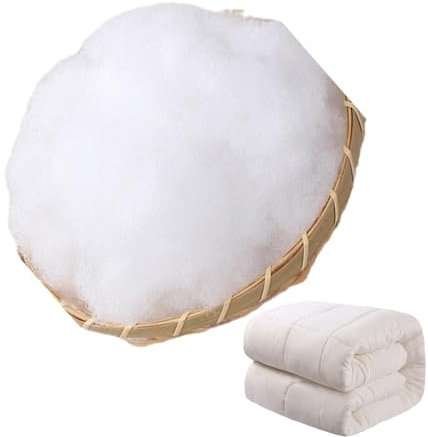 Neamou Poly-Fil-Faserfüllung, weiche Kissenfüllung, Maschinenwaschbare Polyfill-Füllung mit hoher Elastizität, 120 g, Atmungsaktive -Bastelmaterialien, Nähutensilien und Zubehör, Kissenfüllung