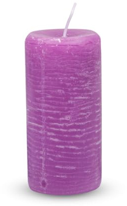 Velas Redondas Decorativas | Velas de Colores para Hogar y Eventos | Compra Solidaria (Morado)