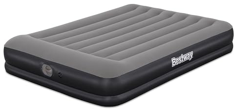 Bestway 2,03 m x 1,52 m x 36 cm Tritech Luftmadrass Queen inbyggd USB-pump