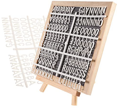 SEWACC 1satz Felt Letter Board Mit Holzrahmen Buchstaben Für Shower Hochzeiten Und Kreative Anlässe Stabiler Ständer Für Vielseitige Nutzung