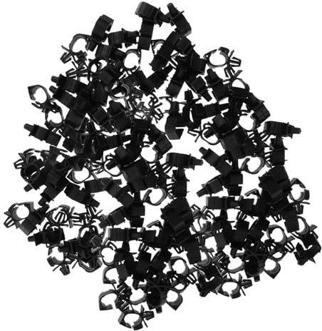 Kabelbaum Spannclips 100 Stück Kunststoff für Kfz Reparatur und Montage | Schwarz, Sichere Befestigung und Einfache Installation, für Fachpersonal und Heimwerker bei Umbauten