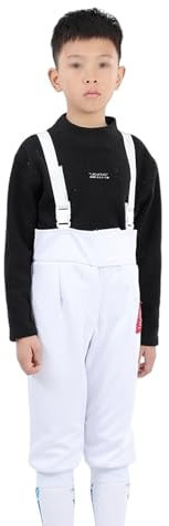 WRYSQBHJYB Fechthose, Fechtuniform, 350N Stichschutz, Fechthose für Florett, Degen, Säbel, Erwachsene und Kinder, Linkshänder(48#)