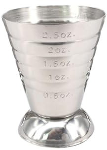 Cabilock Taza Medidora Para Cócteles De Acero Inoxidable Escala Interna y Externa Vaso Medidor De Tragos Para Medir Onzas Para Barra De Cocina