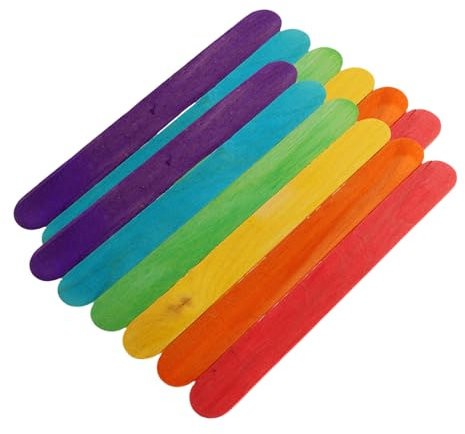 Lurrose Holzstäbchen Stäbchen Zum Basteln Für Jungen Und Mädchen Erwachsene Eisstäbchen-sets