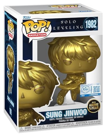 Funko POP! Animation: Solo Leveling - Sung Jinwoo with Protector Case | Offizieller Fanartikel und Merch - Vinyl Sammelfigur als Regal Deko - Geschenkidee zum Geburtstag für Fans und Sammler