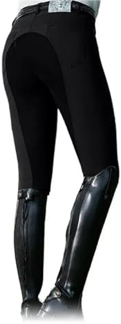 MKLHAVB pantalón de Equitación y Ciclismo, Ropa para Mujer y Hombre, pantalón de Cintura Alta a la Moda (Black, M)
