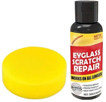 Kit Riparazione Occhiali | Kit Ripara Lucidante 100g per Occhiali da Sole,Trattamento Protettivo Pulizia Giornaliera da Sole Lenti Orologio Schermo Telefono Casa Ufficio Adulti
