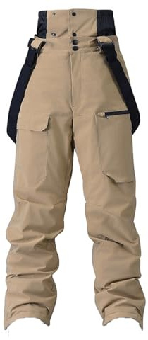 Vhersily 2025 Pantalon de Ski pour Homme - Imperméable, Antivent, Détachable, pour Snowboard, Neige, Pantalon Outdoor Confortable, Softshell, Équipement de Randonnée pour Travail, Escalade, Pêche