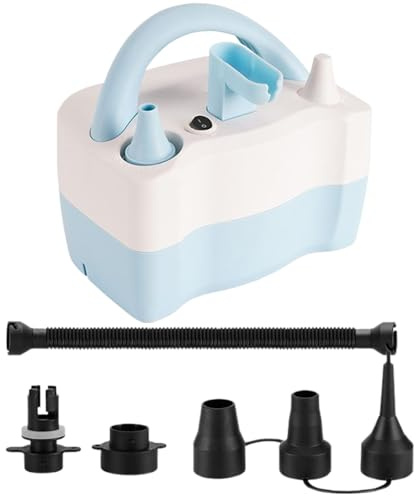 Elektrisk ballongpump - 550 W 5 bärbar | elektrisk pump för uppblåsning av ballonger | för uppblåsbar madrass poolflyter, diplom, bröllop, företagsevenemang semester