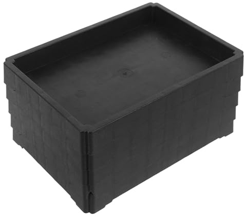 Toyvian Vassoio Rettangolare per Sottovasi in Resina Spessa, Set da 5 Pezzi, Base Drenante per Vasi di Fiori e Bonsai, Raccoglitore D’Acqua per Piante da Interno ed Esterno, Supporto