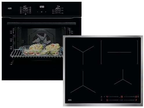 AEG Set Backofen BE1100B + Induktionskochfeld OIO64C00XB