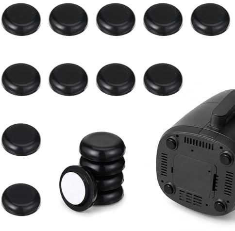 16 PCS Kitchen Appliance Sliders, Black Appliances Slider Self-Adhesive Small Kitchen Finds Appliance Slider Home Must Have Gadgets, Space Saving Easy Mover for Countertop Coffee Maker, Air Fryer