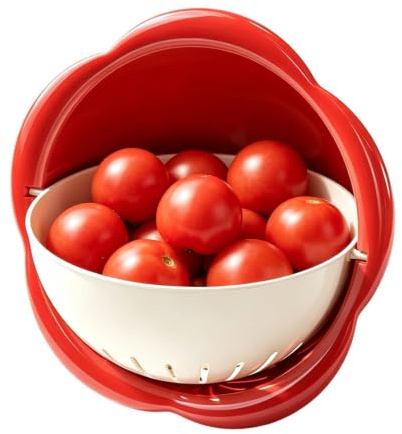 Cuenco genérico de limpieza de frutas cesta escurridor apilable para verduras