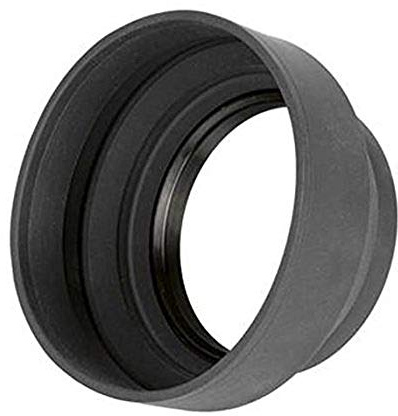 ayex 3 Stufen Gegenlichtblende 55mm Filtergewinde & faltbares Gummi Streulichtblende Sonnenblende Lens Hood