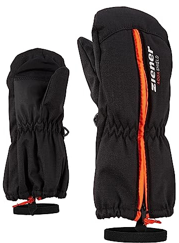 Ziener Baby LANGELO AS MINIS glove skidhandskar/vintersport | vattentät, ventilerande, svart-stru (black-stru), 80 cm