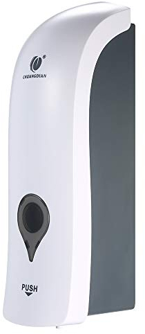 Decdeal Seifenspender Chuangdian zur Wandmontage, 300 ml, manueller Spender für Duschgel, Shampoo, Desinfektionsmittel, für Hotel, Büro, Zuhause, Gesundheitswesen weiß