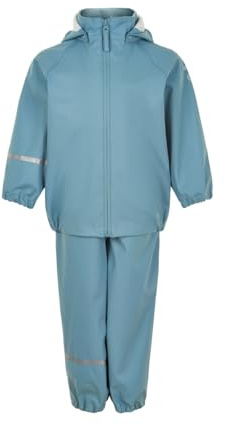 CeLaVi Unisex Niños Rainwear Ser - Recycle Pu Chaqueta de lluvia Not Applicable, Azul humo, 130