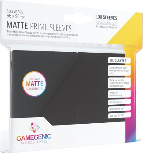 Gamegenic Matte Prime Sleeves (100-Pack)