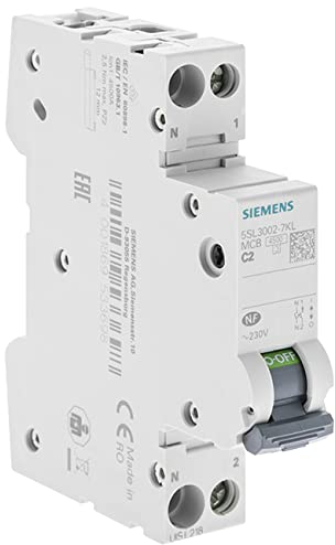 SIEMENS Leitungsschutzschalter, 2 A, Ph+N, Kurve C, 4,5 kA, 230 V