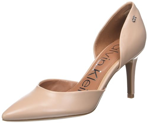 Calvin Klein Women's Gloria Pump, Barely Nude Patent, 9