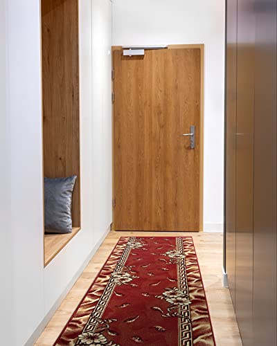 rugsx Passatoia BCF TRIO per cucina, corridoio, soggiorno, robusto, classico, bordo 60x160 cm