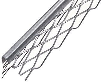 ProfileXXL Kantenprofil Putzprofil 10mm Silber 200cm, 25 Stück