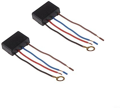 2 Stück 220V 3 Wege Touch Dimmer Schalter, Touch Lichtschalter, Berührungsschalter Sensorschalter Steuermodul Sensor Für LED Licht Lampen, Schrank, Kleiderschrank