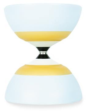 Sundia G3 Series - Professional Five Bearing Diabolo for Quick Acceleration, Smooth Rotations, High Performance for All Tricks and Levels - Beginners to Pros, Juggling Chinese Yoyo - Fog White