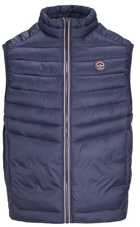 JACK & JONES Homme Jjesprint Bodywarmer Collar Noos Gilet Matelassé, Navy Blazer, XXL EU