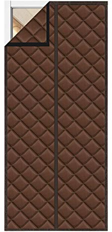 Thermo Door Curtain,Thicken Windproof Blackout Soundproofing Partition Door Curtain Bedroom Dorm, Winter Warm Magnetic Automatic Closure Air Conditioning Curtain