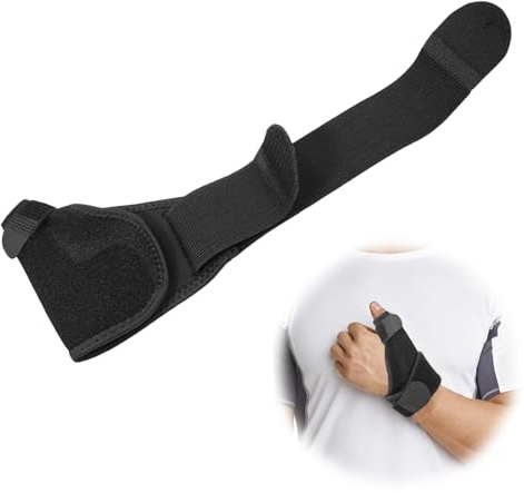Tutore Pollice Destro Sinistro & Stecca di Compressione Stabilizzatore del Polso, Per il Dolore da Distorsione, Artrite, Tendinite, Tutore Pollice Sinistro Rizoartrosi Leggero e Traspirante, SM